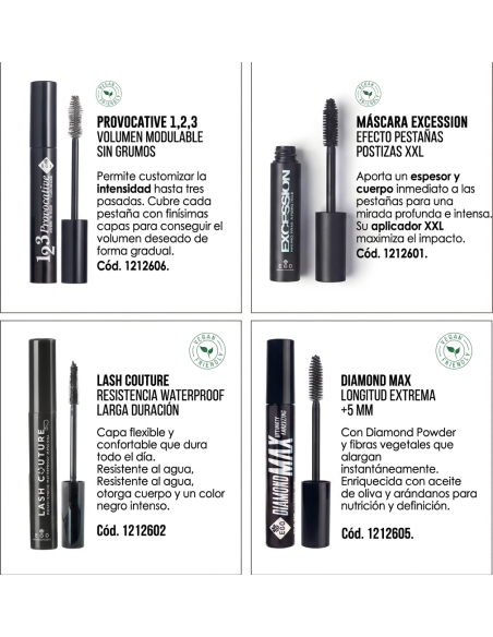 Pack Máscaras de Pestañas EGO Professional | 24 uds + 4 Tésters
