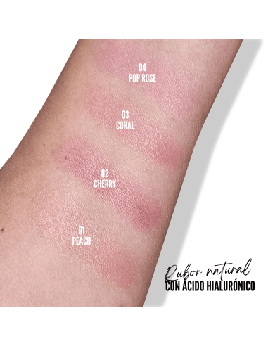 Hyalu Blush - Colorete Natural con Ácido Hialurónico e Hidratación 3 en 1