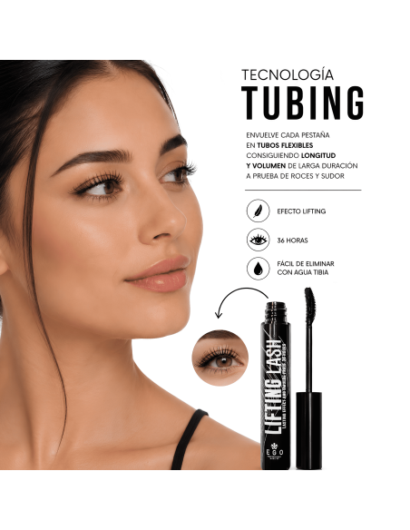Máscara Tubing Lifting Lash - Pestañas Largas, Lifting y Definidas 36h de Duración