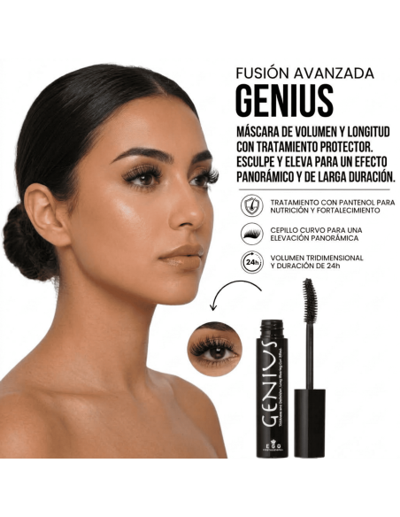 Máscara de Pestañas Volumen y Longitud - Efecto Panorámico y Resistente al Calor