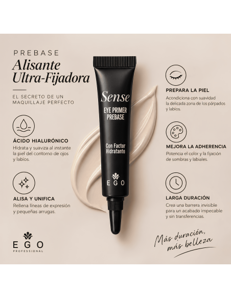 Prebase Alisante - Fijación de Sombras e Hidratación con Ácido Hialurónico