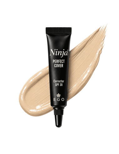Corrector Alta Cobertura Vegano - Hialuronato, Vitamina E y SPF30