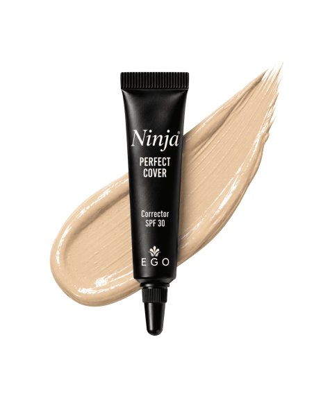 Corrector Alta Cobertura Vegano - Hialuronato, Vitamina E y SPF30