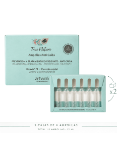 Ampollas anti caída KERAVIS TRUE NATURE 12 uds