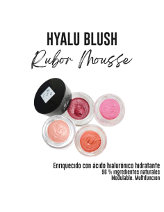 Hyalu Blush - Colorete Natural con Ácido Hialurónico e Hidratación 3 en 1