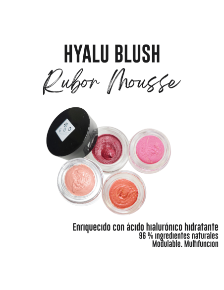 Hyalu Blush - Colorete Natural con Ácido Hialurónico e Hidratación 3 en 1