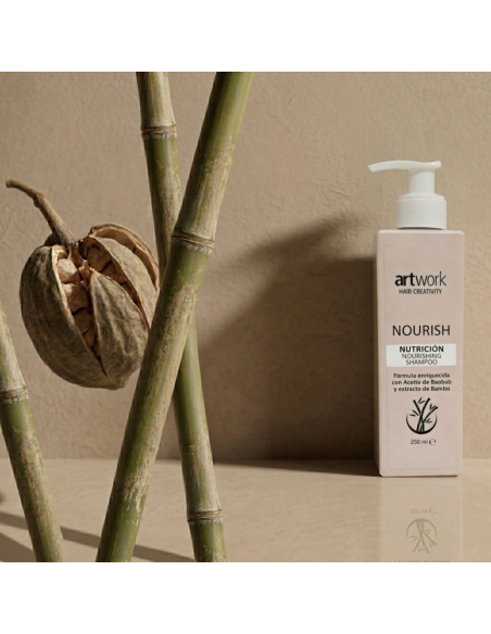 Shampoo Nourish Artwork 250ml | Nutrición con Baobab y Bambú