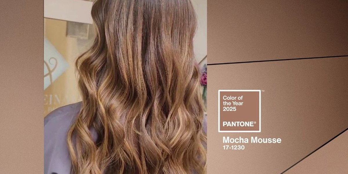 Mocha Mousse, el color de cabello tendencia 2025